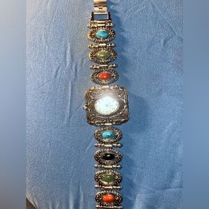 Geneva Natural Stone Vintage Ladies Quartz Watch